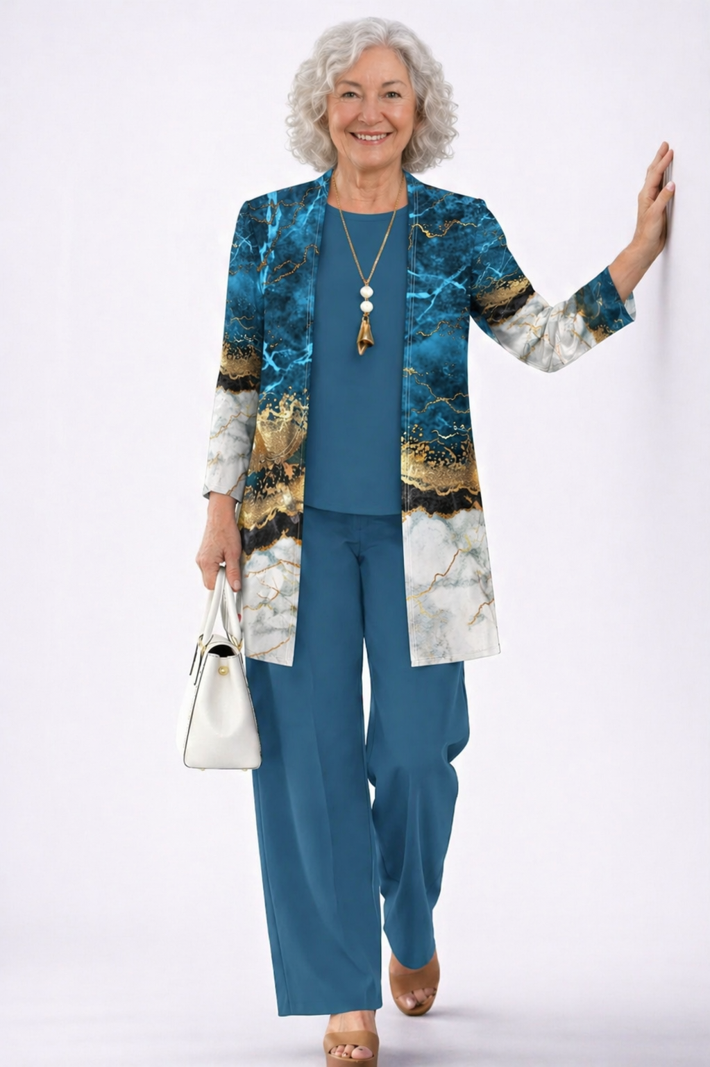 Blue & Gold Marble / 5XL